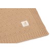 Lichtbruin gebreid wiegdeken  - Wiegdeken sprinkle knit sand